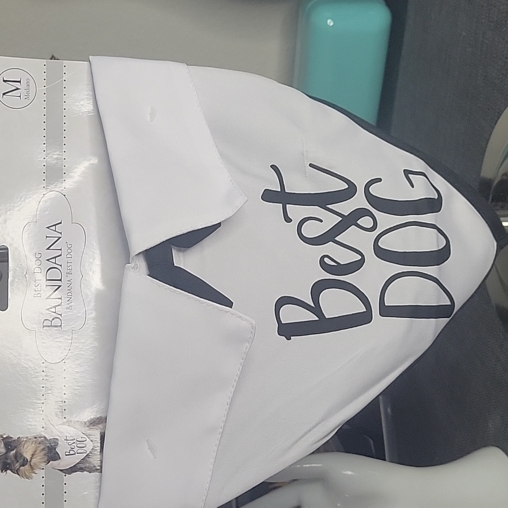 Bandana Best Dog - Black and White